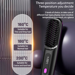 Wireless Hair Straightener & Curler"